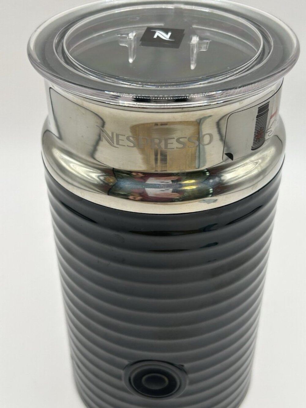 NESPRESSO Aeroccino 3 Milk Frother Model 3694 Black w/ Base Whisk and Lid - Picture 13 of 16